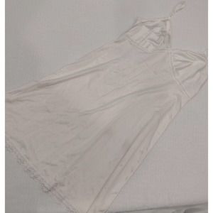 SEARS Vintage Ivory Nylon Slip Dress Undergarment Lace trim Made USA Size 40